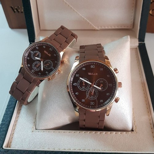 ست ساعت والار قهوه ای صفحه مشکی 369035