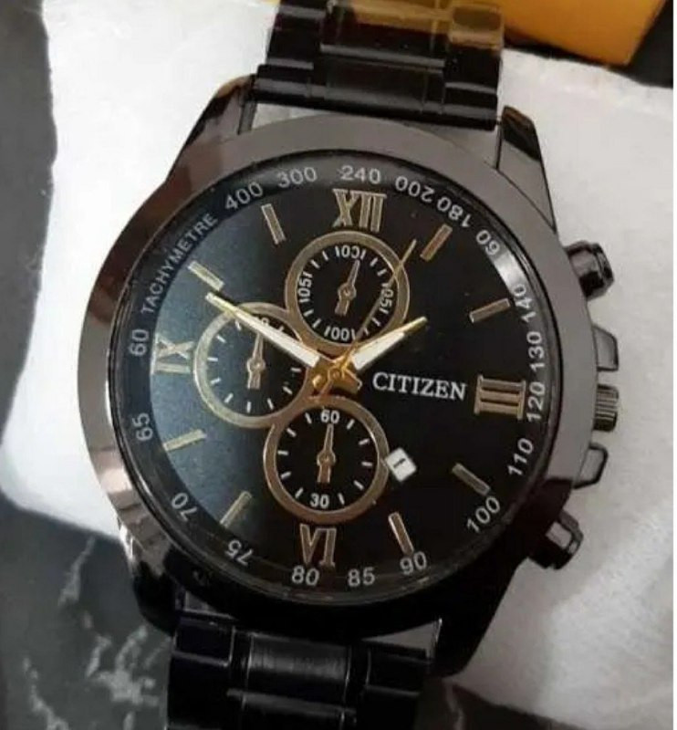 ست ساعت زنانه و مردانه مارک سیتیزن بنداستیل مشکی 369394