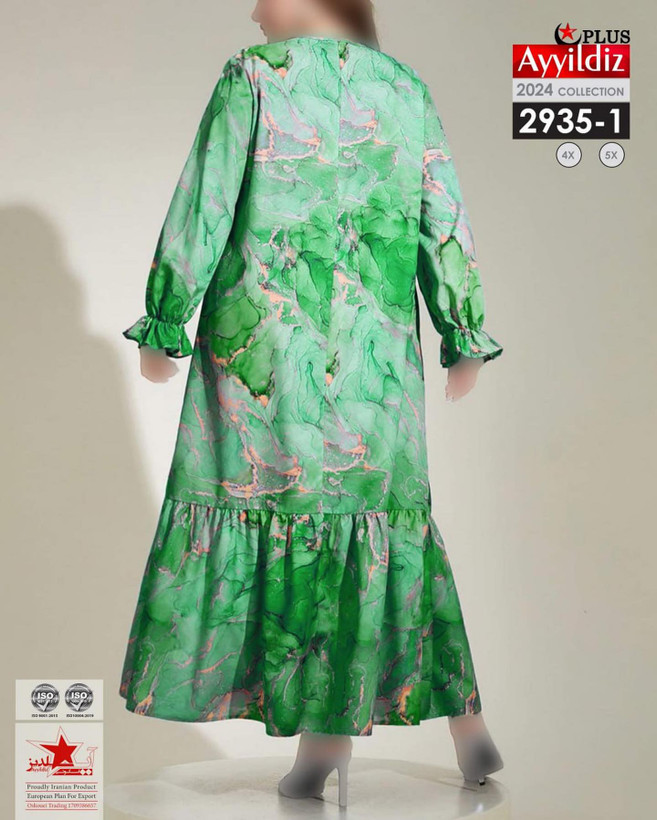 پیراهن مجلسی زنانه سایز بزرگ کد 2935