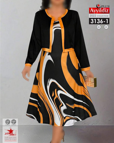 کت و سارافون زنانه سایز بزرگ کد 3136