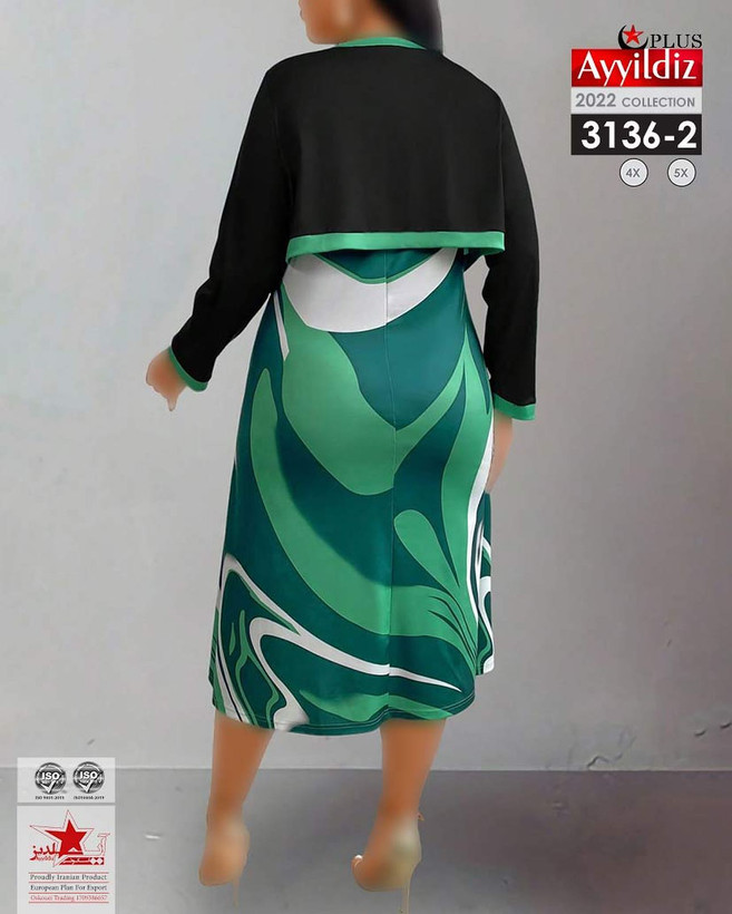 کت و سارافون زنانه سایز بزرگ کد 3136