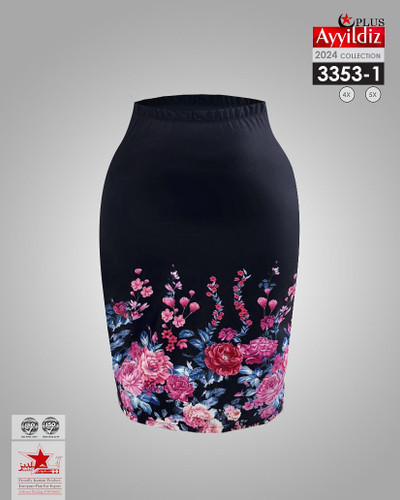دامن جذب زنانه سایز بزرگ کد 3353