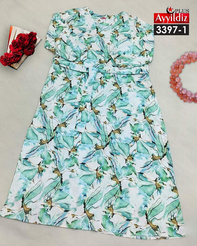 پیراهن مجلسی زنانه سایز بزرگ کد 3397