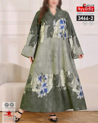 پیراهن مجلسی زنانه سایز بزرگ کد 3466