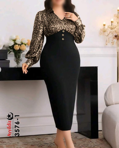 پیراهن مجلسی زنانه خاص سایز بزگ کد 3576