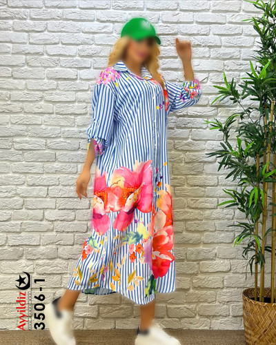 پیراهن / مانتو/مجلسی زنانه سایز بزرگ کد 3506