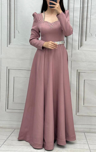 پیراهن مجلسی و شب ماکسی مدل سیمین کارشده