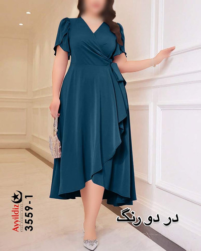 پیراهن مجلسی زنانه سایز بزرگ کد 3559