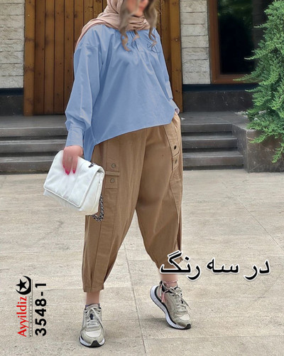 شومیز /مانتو خنک زنانه سایز بزرگ کد 3548