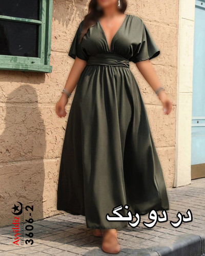 پیراهن / مجلسی /ساحلی زنانه سایز بزگ کد 3606