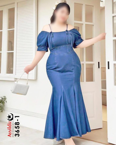 ماکسی لی کاغذی مجلسی زنانه سایز بزرگ کد 3658