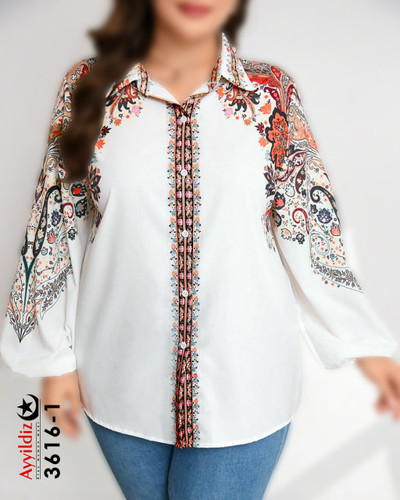 شومیز زنانه مجلسی ترند سایز بزرگ کد 3616