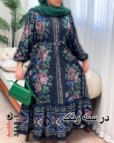 پیراهن مجلسی زنانه ترند سایز بزرگ کد 3568