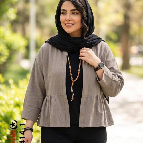شومیز/کت کوتاه عروسکی سایز بزرگ زنانه کد 7414