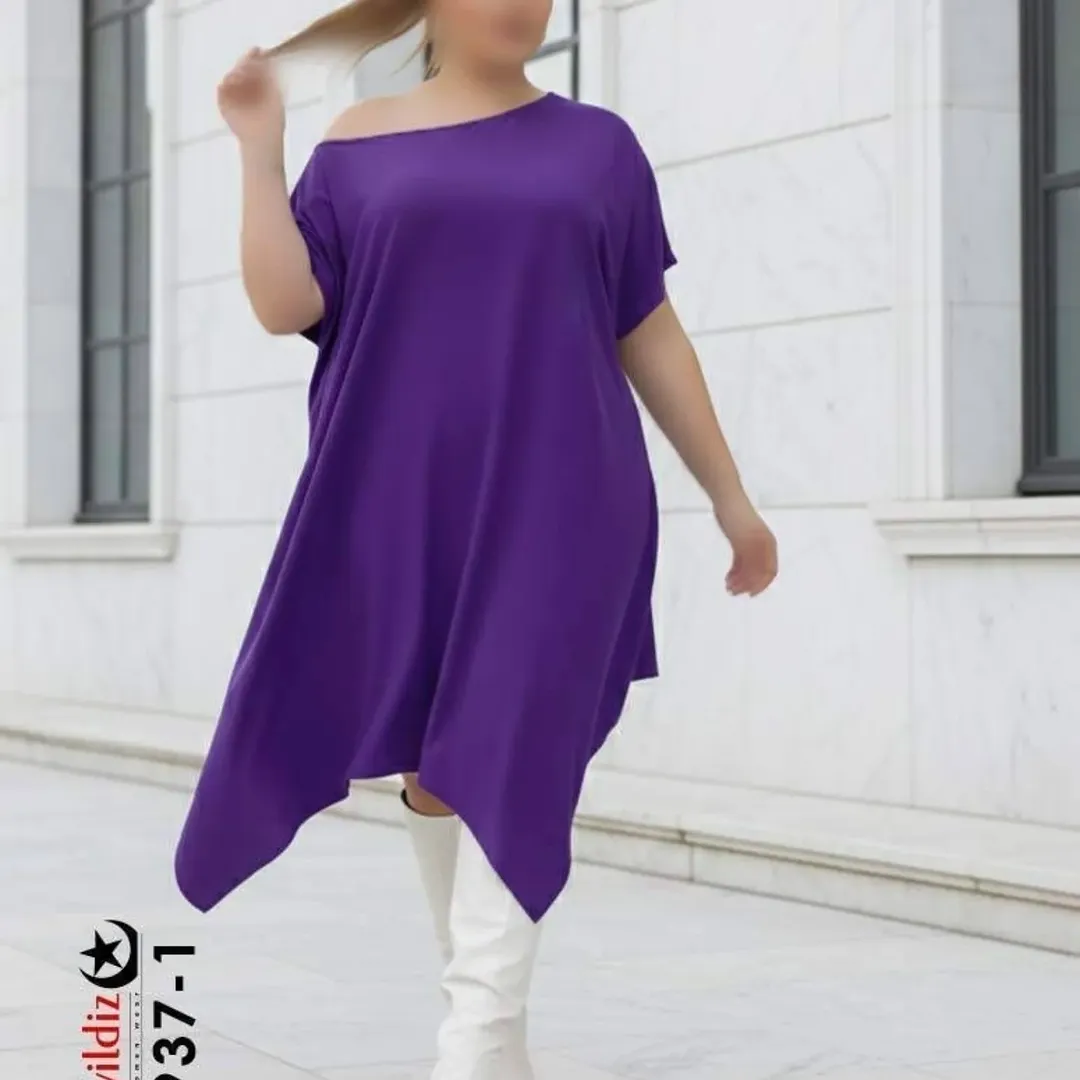 تونیک راحتی زنانه سایز بزرگ کد 2937