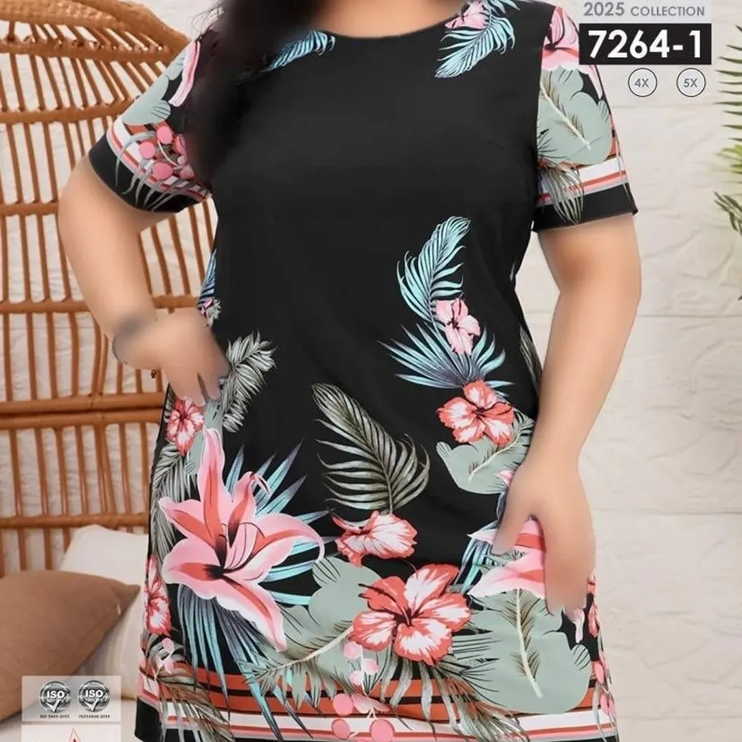 تونیک راحتی سایز بزرگ زنانه کد 7264