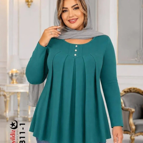 بلوز مجلسی سایز بزرگ زنانه کد 1811