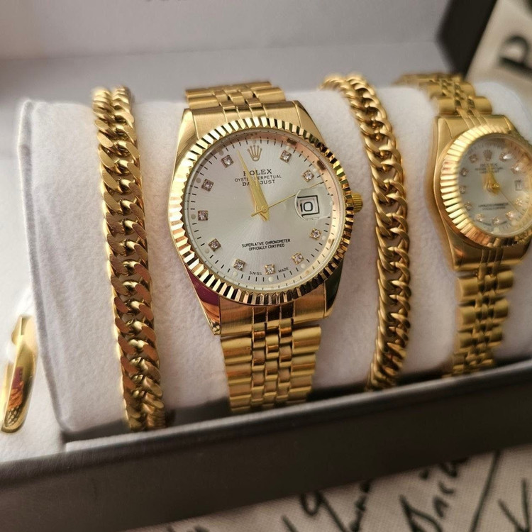 ست ساعت مچی زنانه و مردانه رولکس Rolex کد 369587