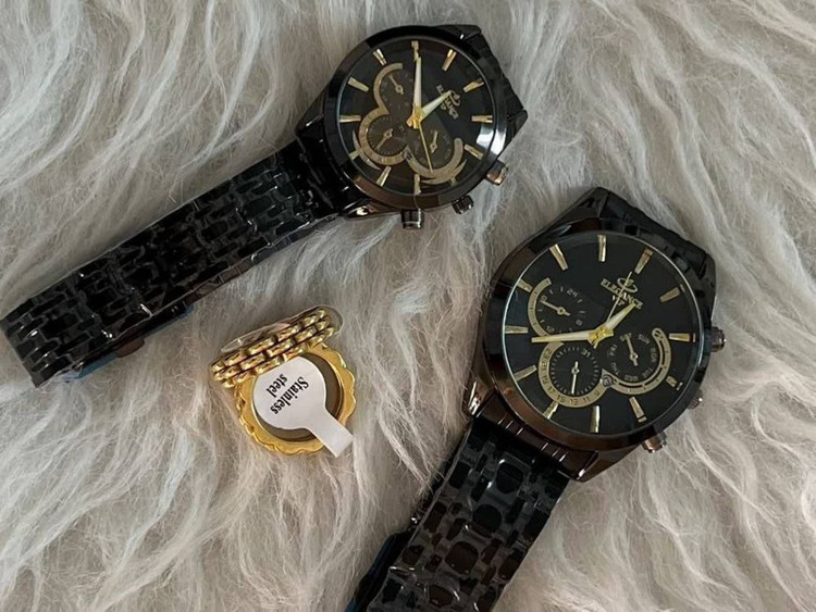ست ساعت مچی زنانه و مردانه Elegance Vip کد ٣۶٩۵٢٧/1