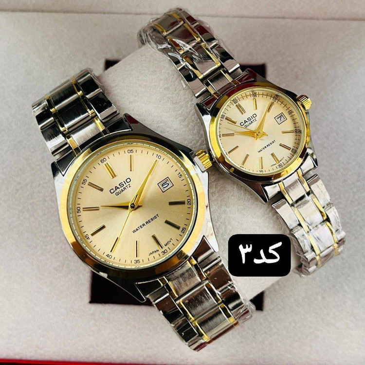 ست ساعت زنانه و مردانه مچی کاسیو | CASIO کد ۳۶۹۰۶۰/۳