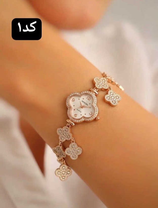ساعت زنانه نگیندار رنگی کد 369482