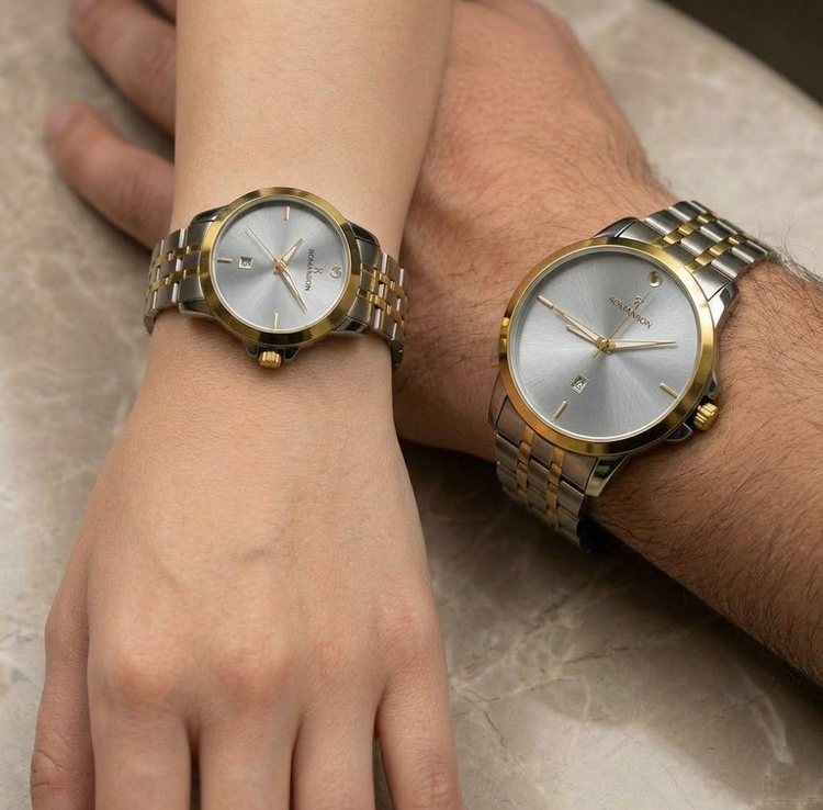 ست ساعت زنانه و مردانه رومانسون ROMANSON کد 369548/5