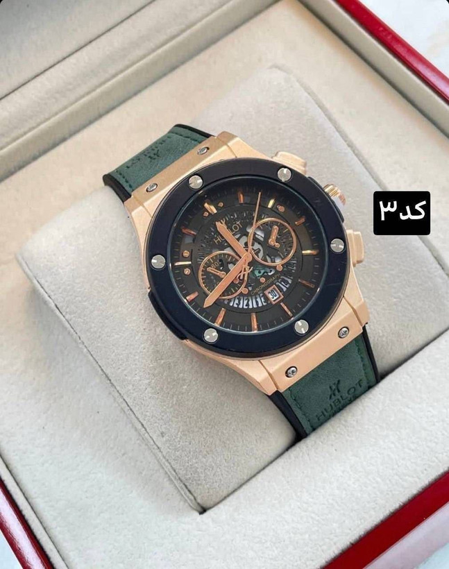 ساعت هابلوت مردانه تک موتوره طرح اتومات HUBLOT کد 369178